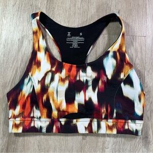 Xersion Medium Support Multicolor Sports Bra Small - Cardio Ready! EUC